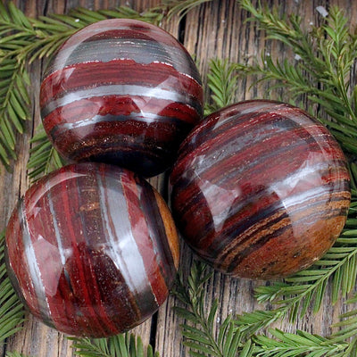 Hematite and Red Jasper Sphere