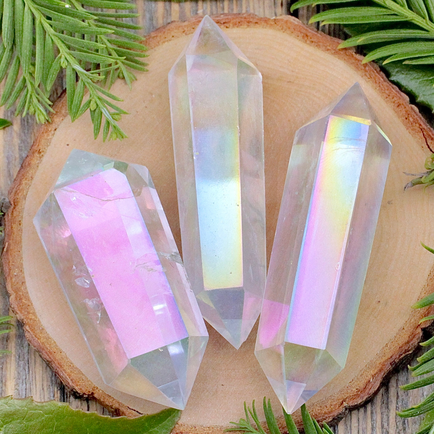 Angel Aura Quartz Double Terminated Points