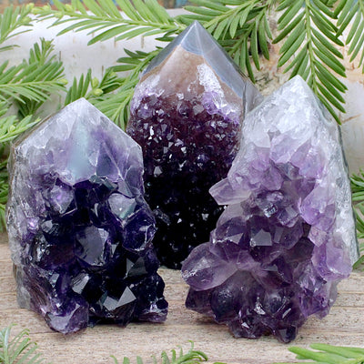 Amethyst Druzy Top Polish Point A