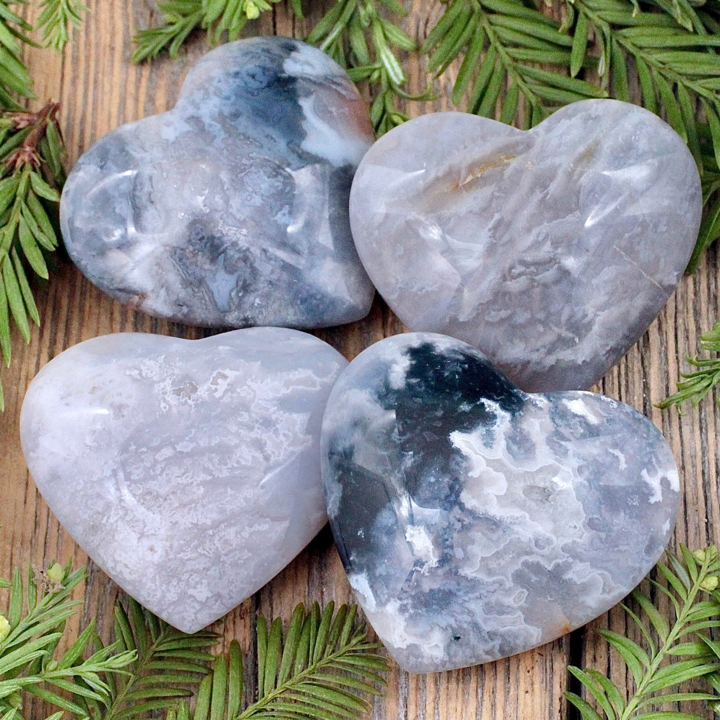 Blue Agate Heart