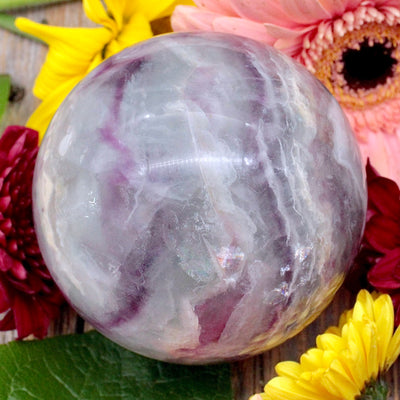 Rainbow Fluorite Sphere