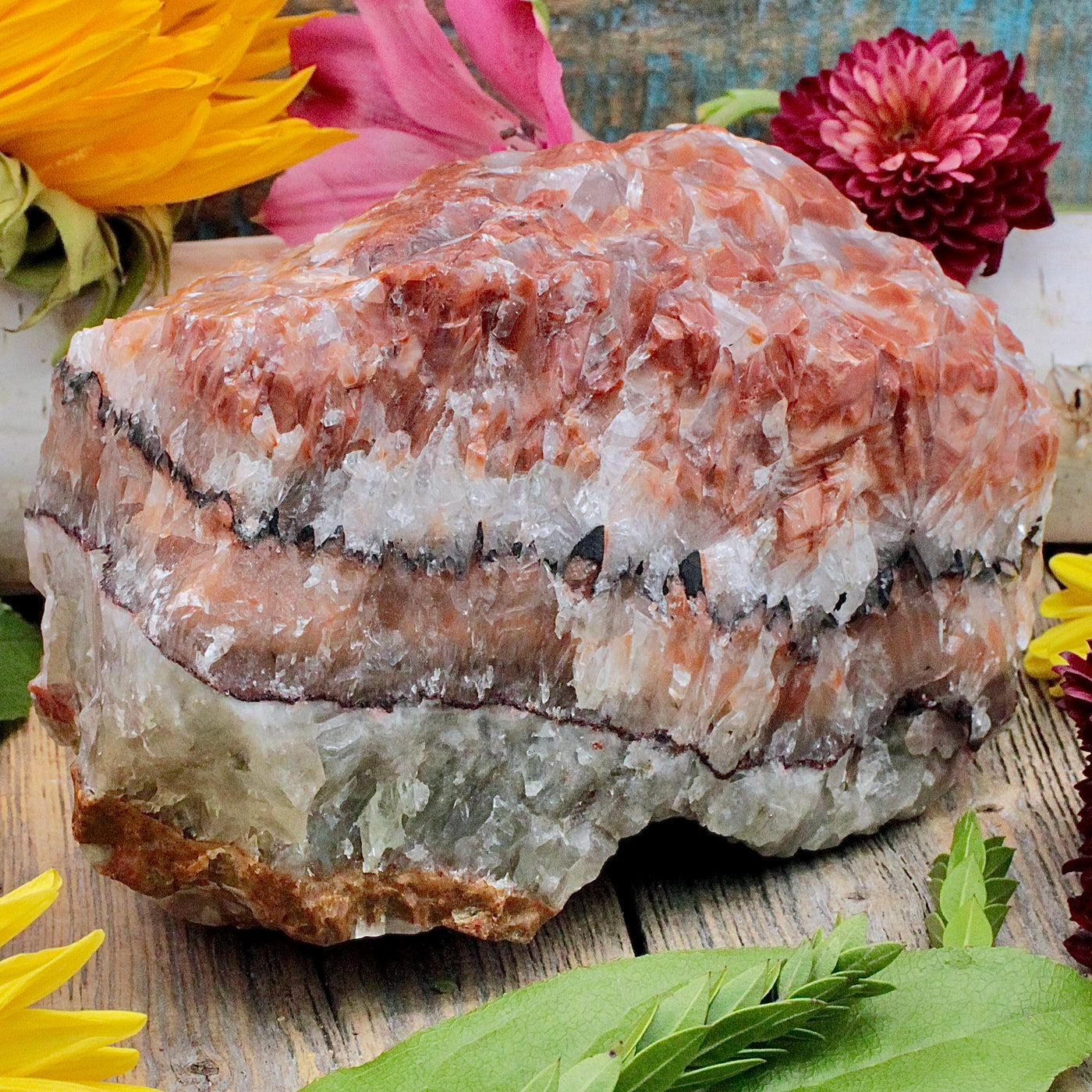 Red Calcite Rough Chunk K