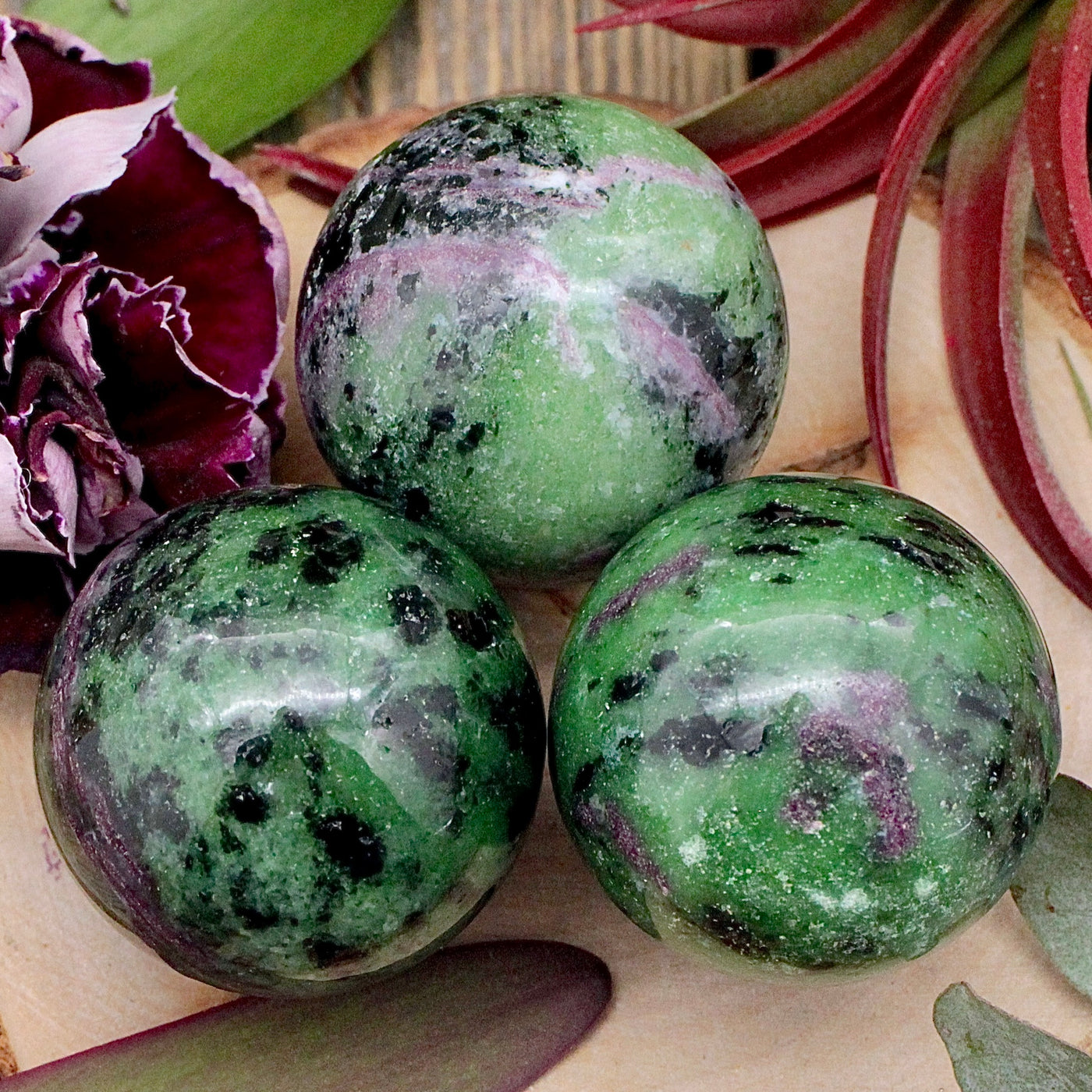 Ruby in Zoisite Sphere