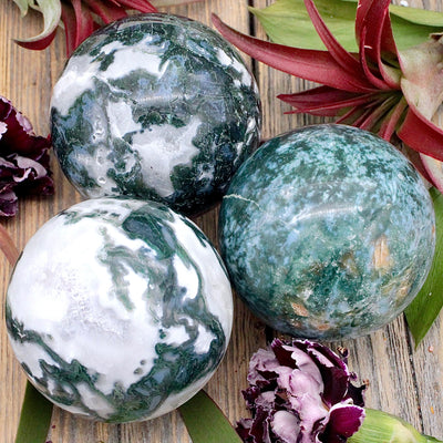 Moss Agate Sphere B