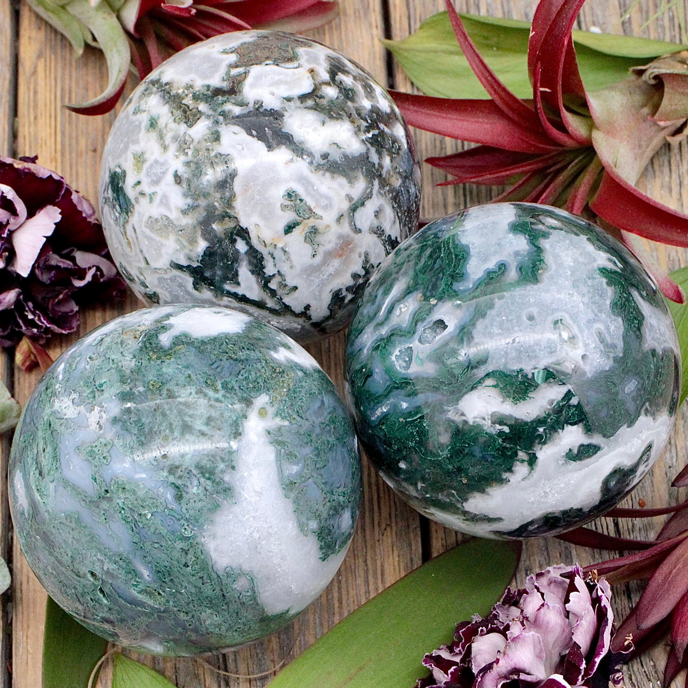 Moss Agate Sphere C