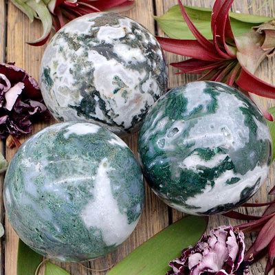 Moss Agate Sphere C