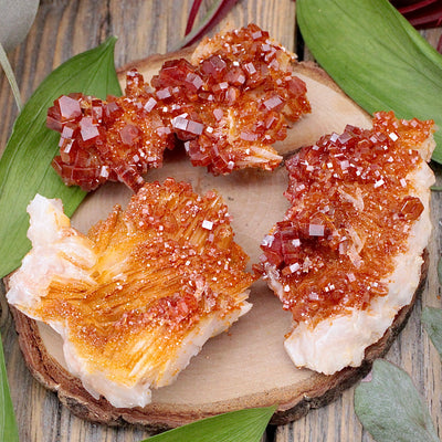 Vanadinite on Baryte Specimen D