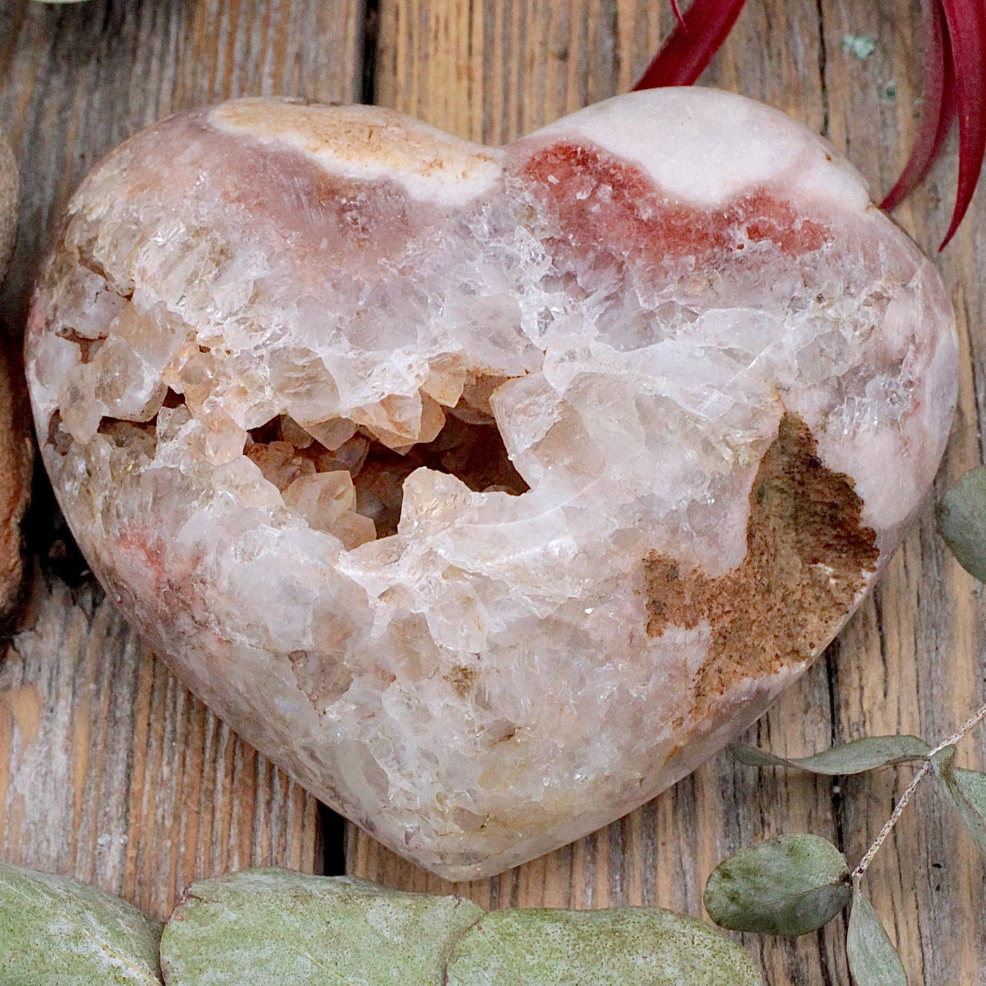 Pink Amethyst Heart