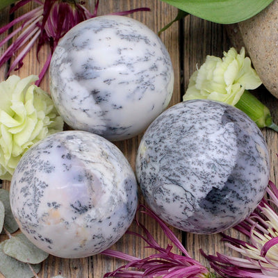Dendritic Agate Sphere