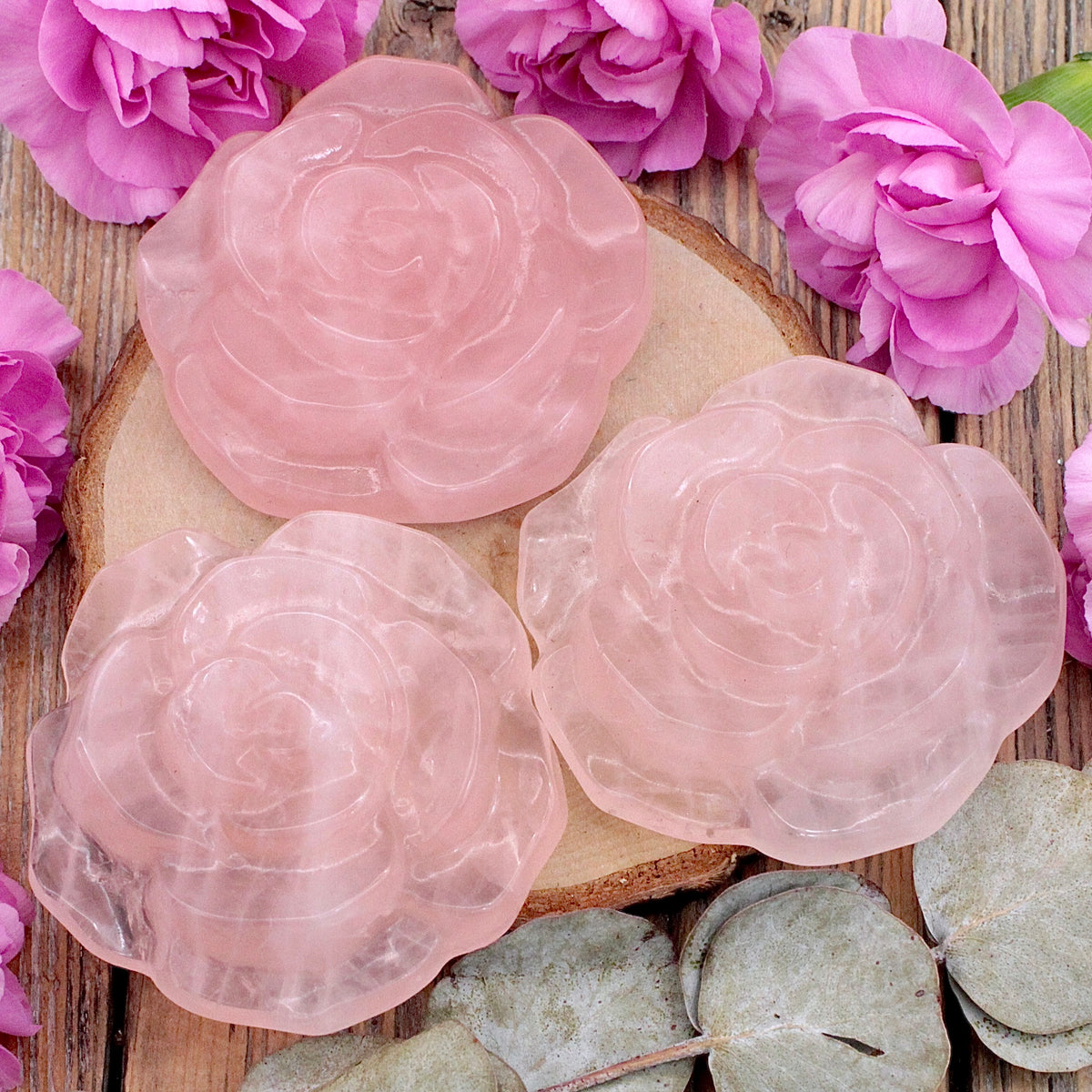 Rose Quartz Flowers