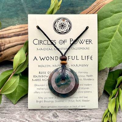 A Wonderful Life Circles of Power Necklace card