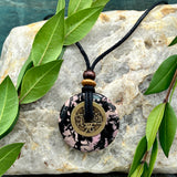 Heart Healer Rhodonite Necklace - Sacred Earth Amulet