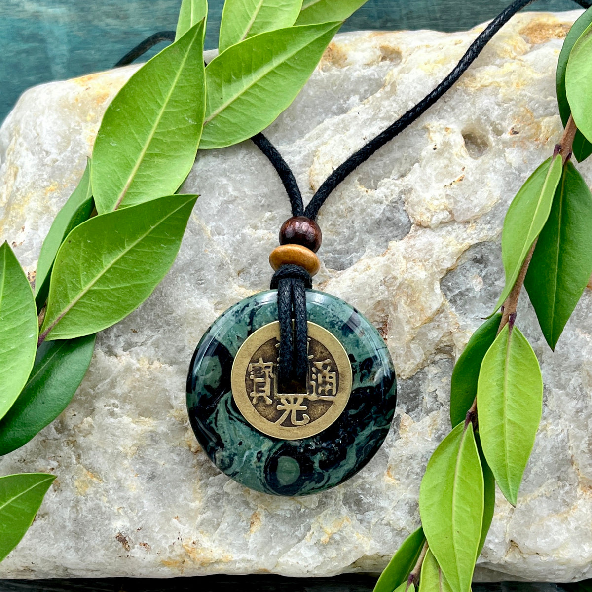 Positive Change Kambaba Jasper Necklace - Sacred Earth Amulet