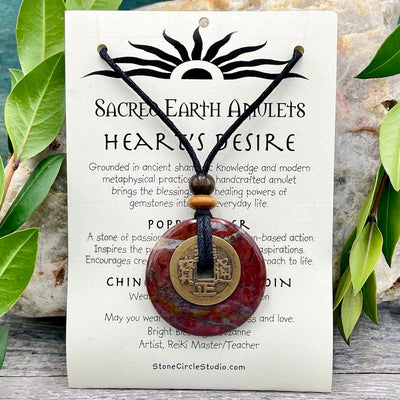 Heart's Desire Necklace Sacred Earth Amulet