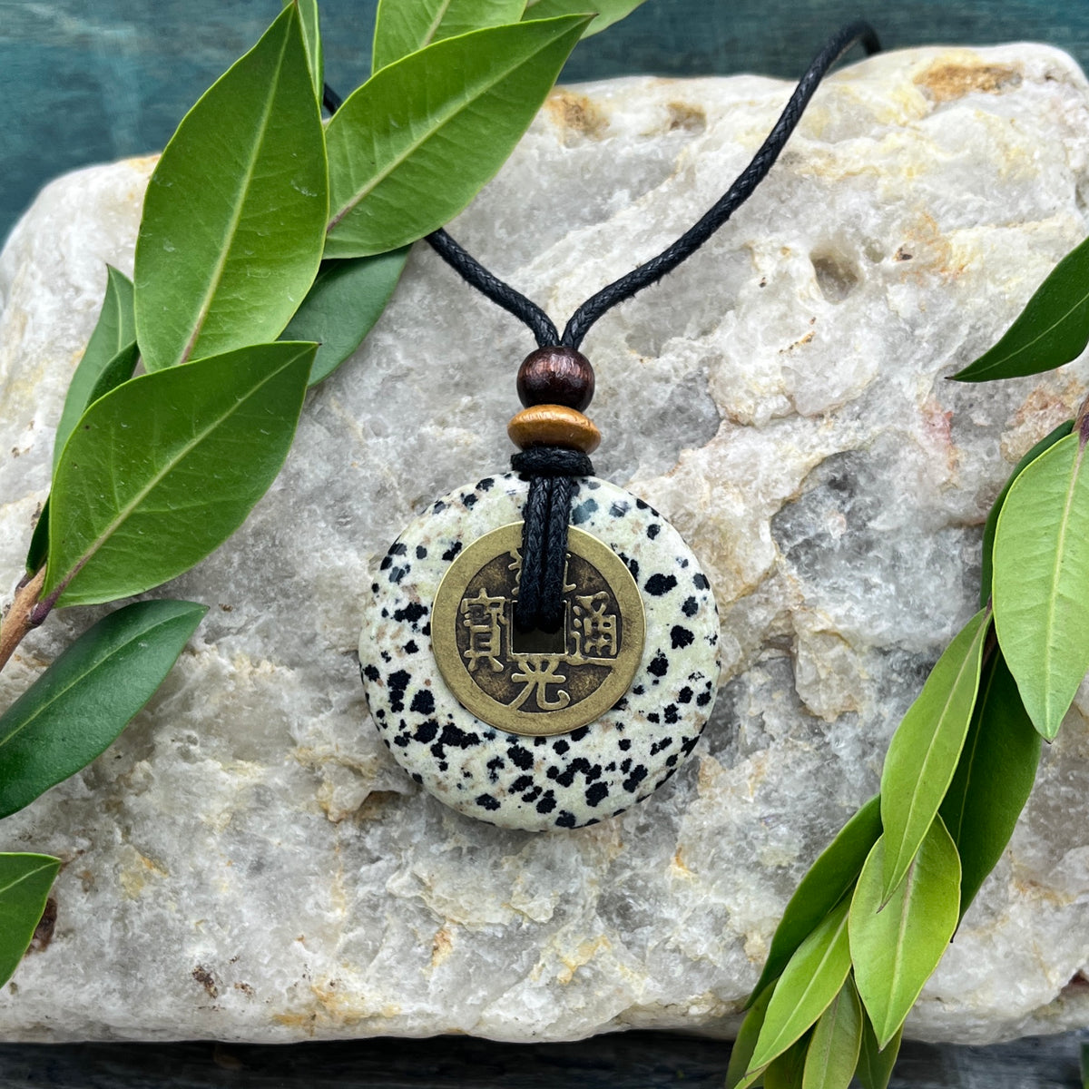 Playfulness Dalmatian Jasper Necklace - Sacred Earth Amulet