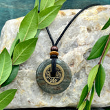 Integrity Silver Leaf Jasper Necklace - Sacred Earth Amulet