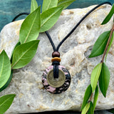 Heart Healer Rhodonite Necklace - Sacred Earth Amulet