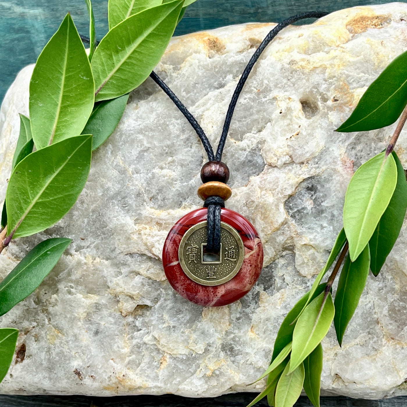 Personal Power Red Jasper Necklace 30mm