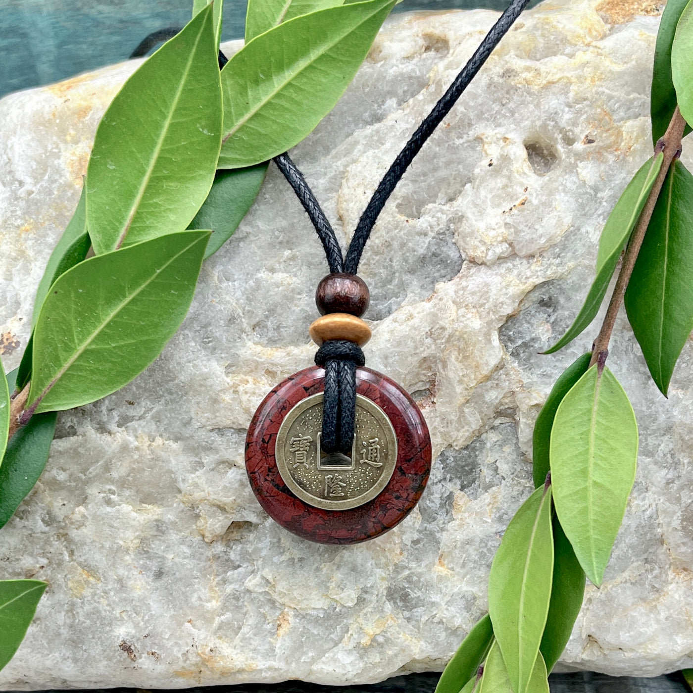 Heart's Desire Poppy Jasper Necklace 30mm