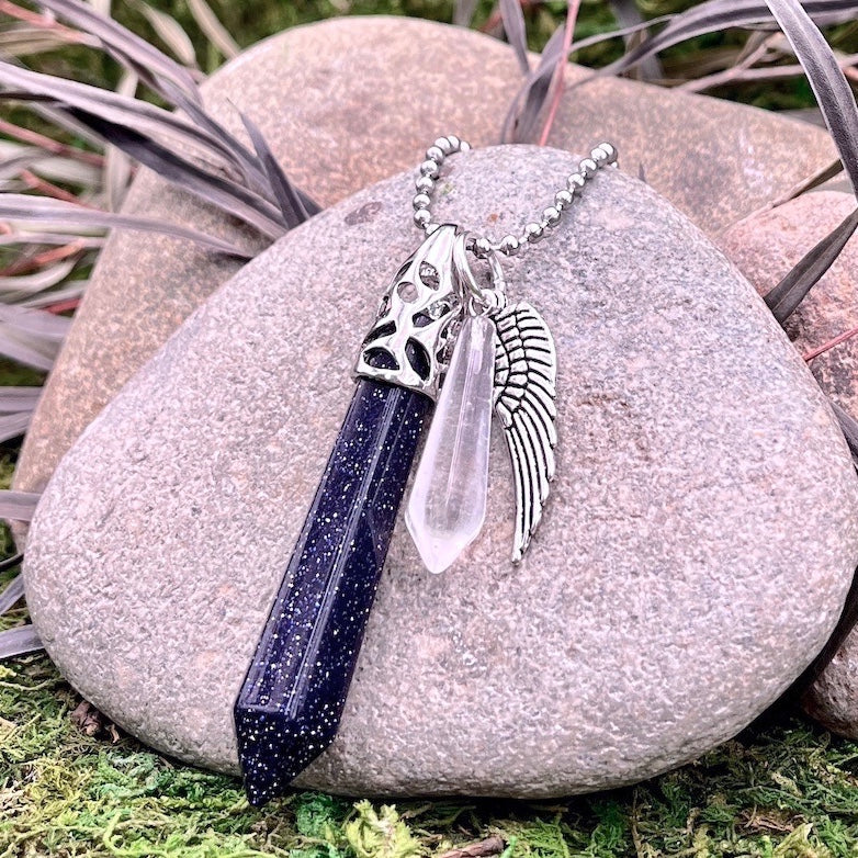 Guardian of the Stars - Blue Goldstone - Large