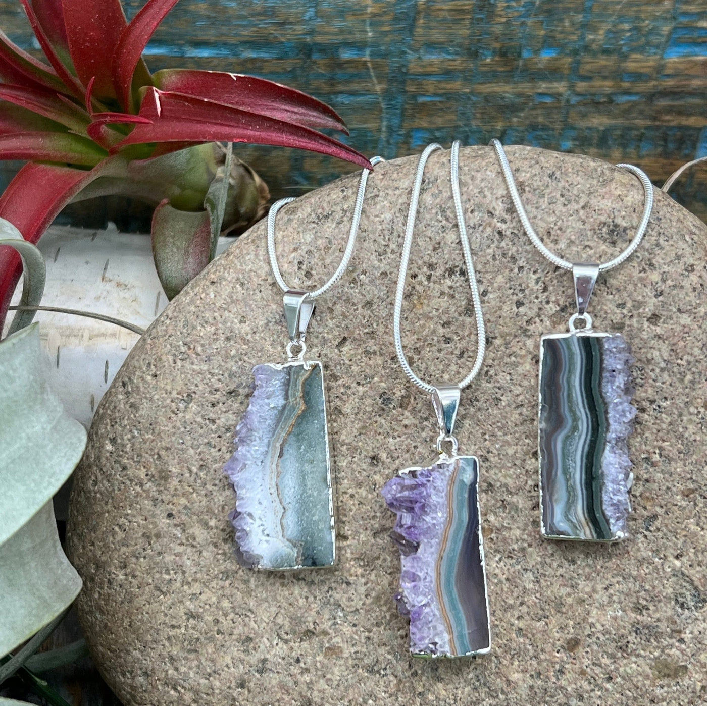 Amethyst Slice Necklace