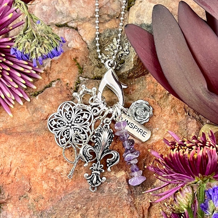 Inspiration Charmed Life Necklace with Amethyst