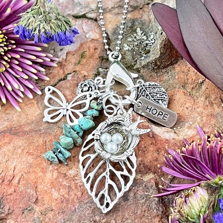 Hope Charmed Life Necklace with Turquoise Jasper