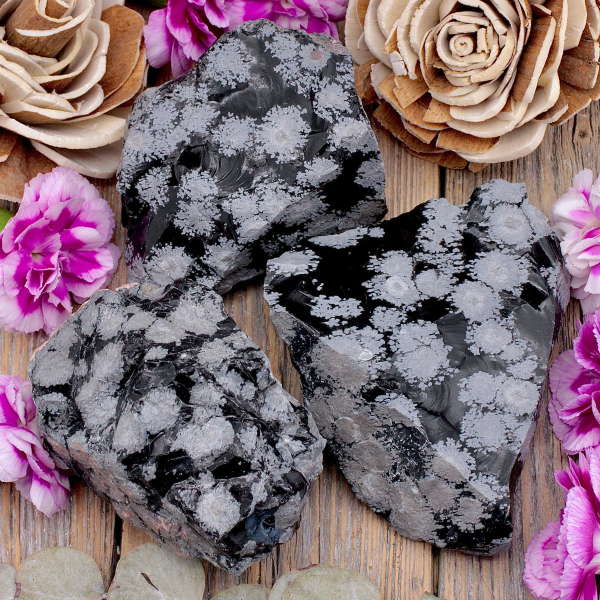 Snowflake Obsidian Rough Chunk