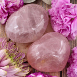 Star Rose Quartz Heart