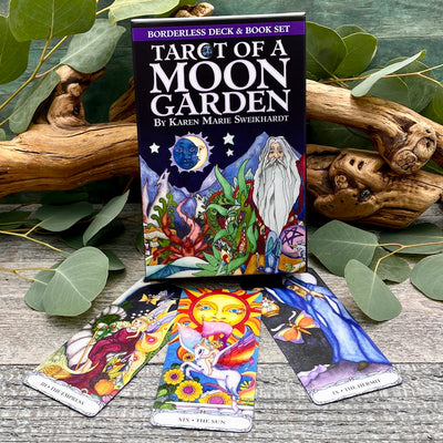 Tarot of a Moon Garden Borderless Deck and book set