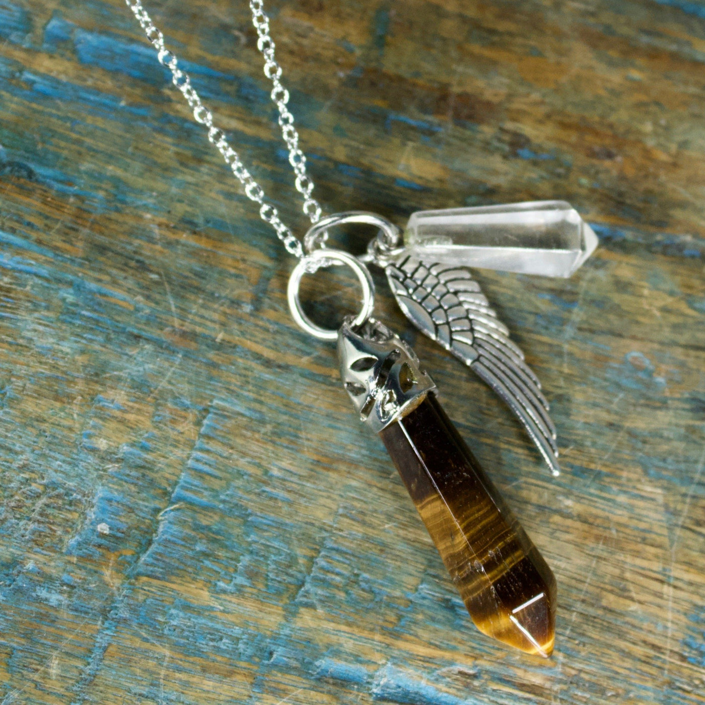 Tiger's Eye Guardian Stones Necklace