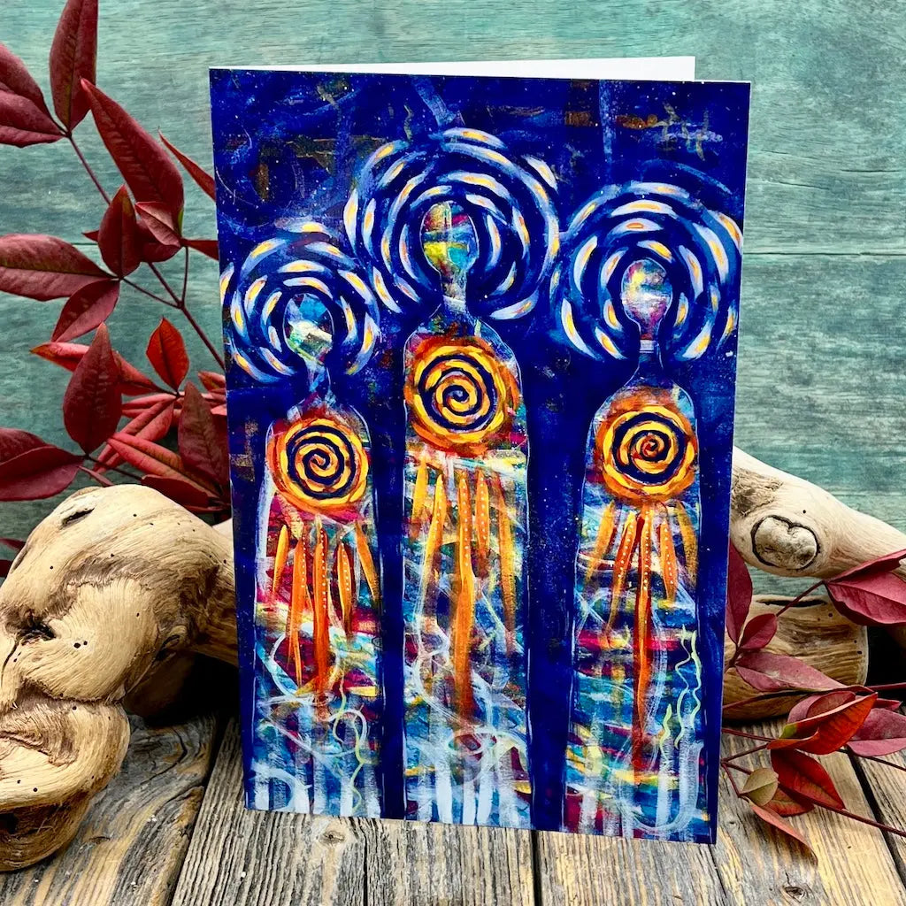 The Watchers - Blank Greeting Card