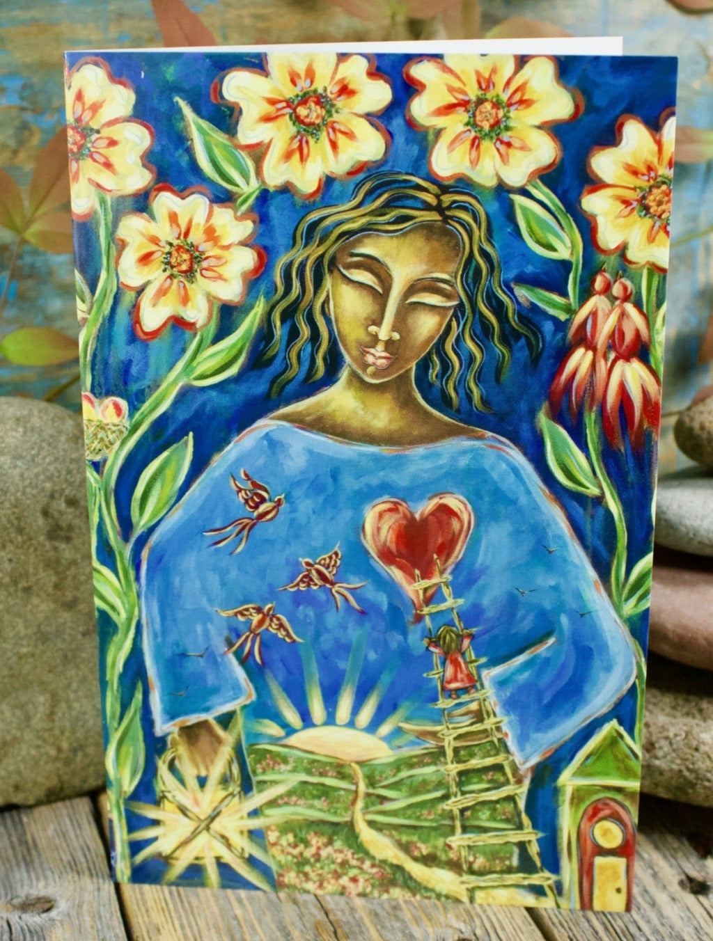 A Helping Hand Blank Greeting Card