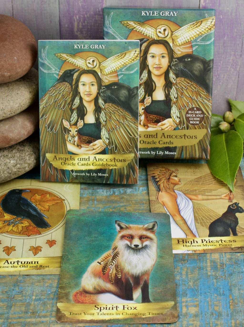 Angels and Ancestors Oracle Cards: A 55-Card Deck and Guidebook