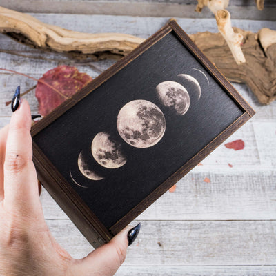 Moon Phase Wooden Box