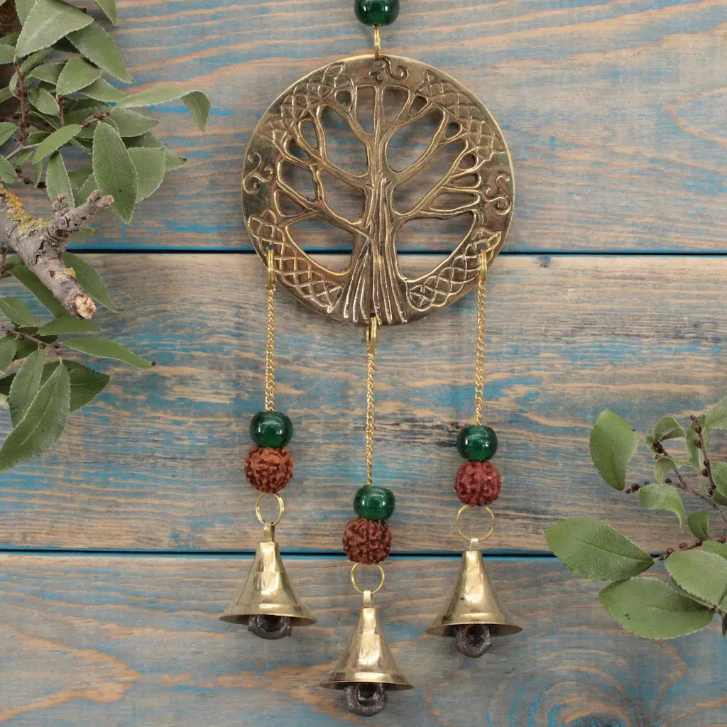 Brass Tree of Life Bell Chimes