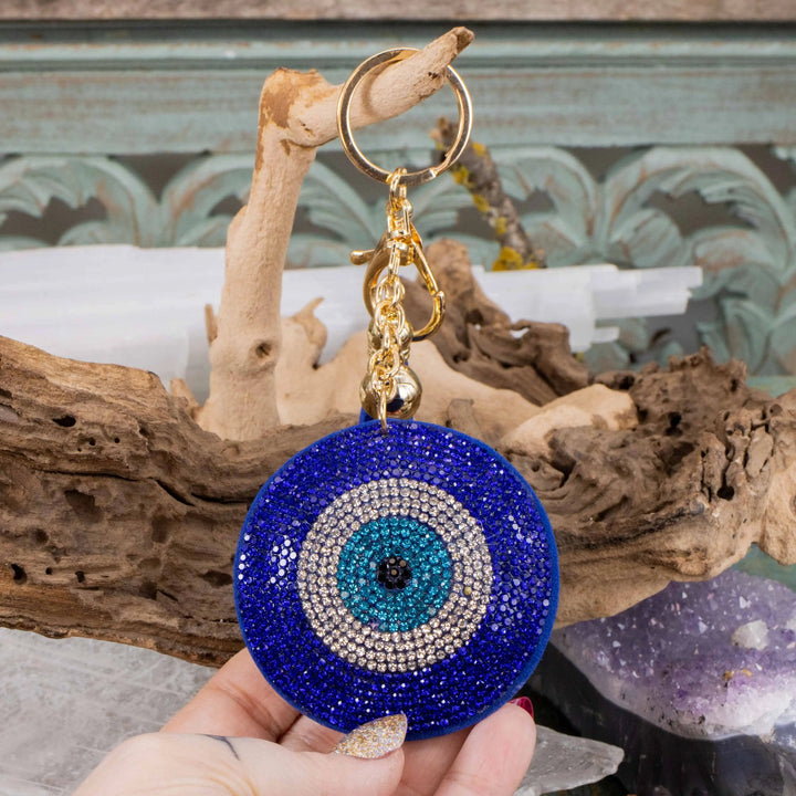 Evil Eye & Hamsa Rhinestone Keychain – RockMama.com