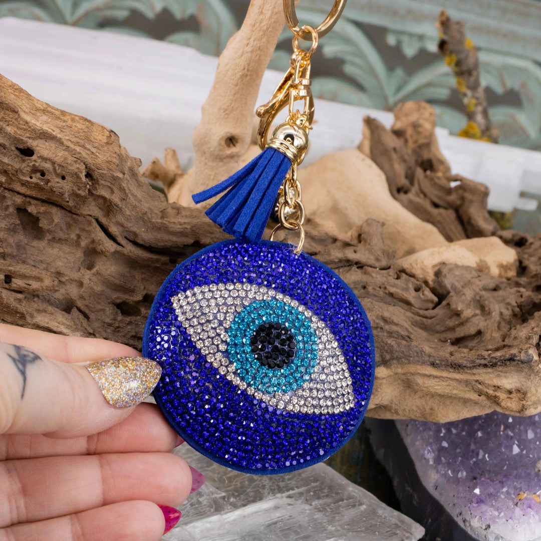 Evil Eye & Hamsa Rhinestone Keychain Collection – RockMama.com Evil Eye & Hamsa Rhinestone Keychain Collection – RockMama.com