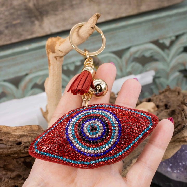 Evil Eye & Hamsa Rhinestone Keychain Collection – RockMama.com