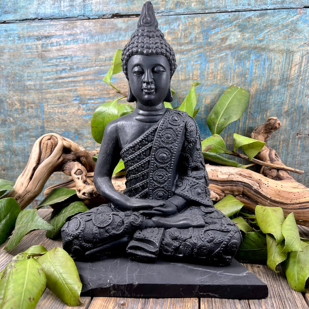 Shungite Buddha Statue
