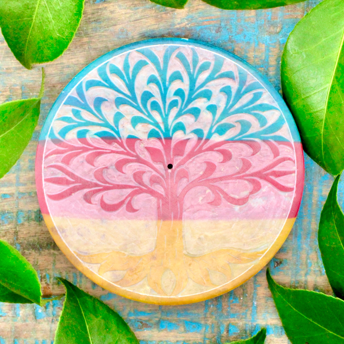 Soapstone Incense Holder  - Tree of Life