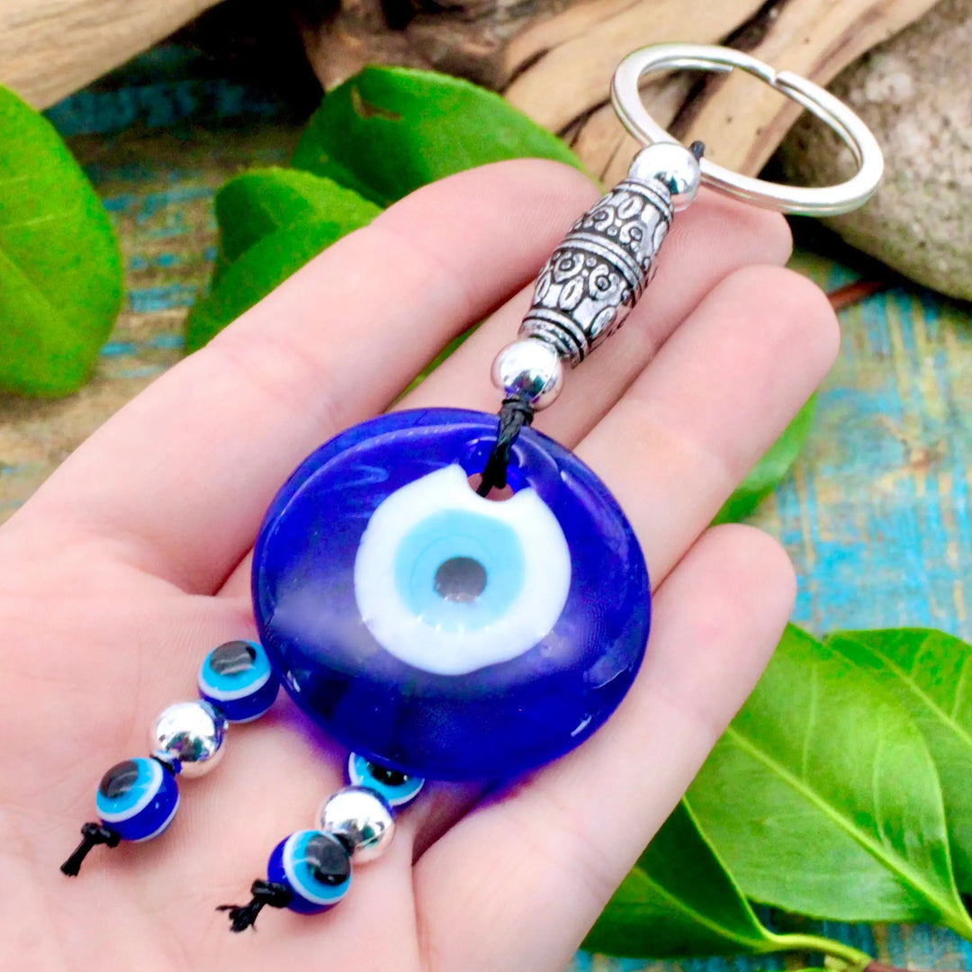 MHT evil eye k22 タンザナイト　チャーム Evil Eye Keychain - Ward off Negativity – RockMama.com