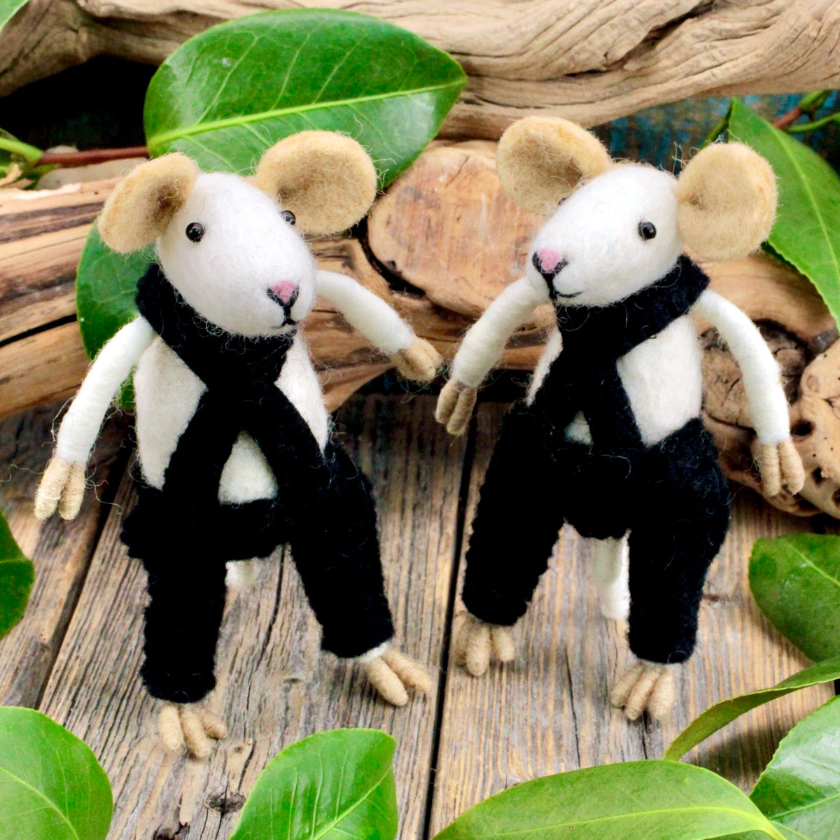 Felt Mouse Figurine