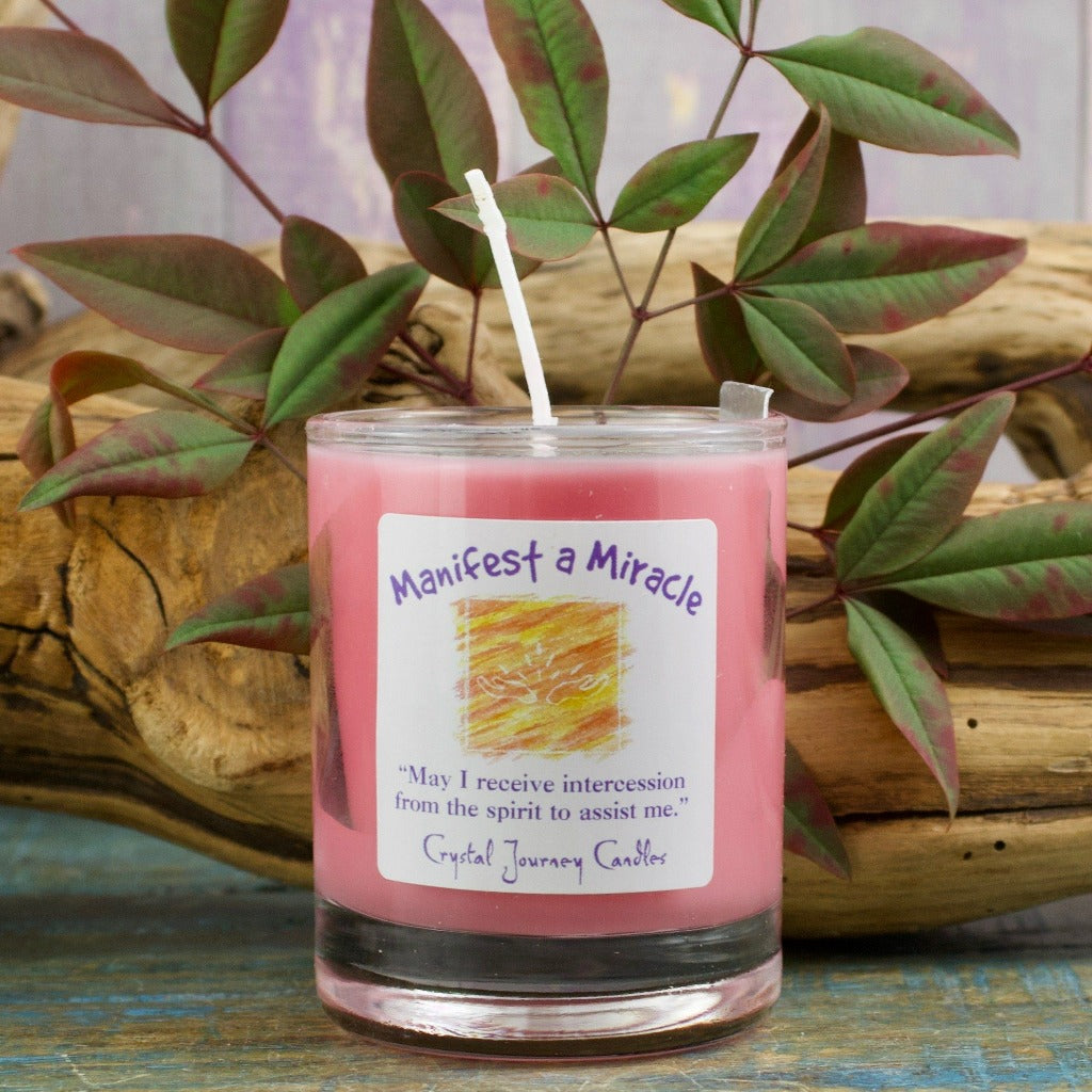 Manifest A Miracle Herbal Magic Votive Candle