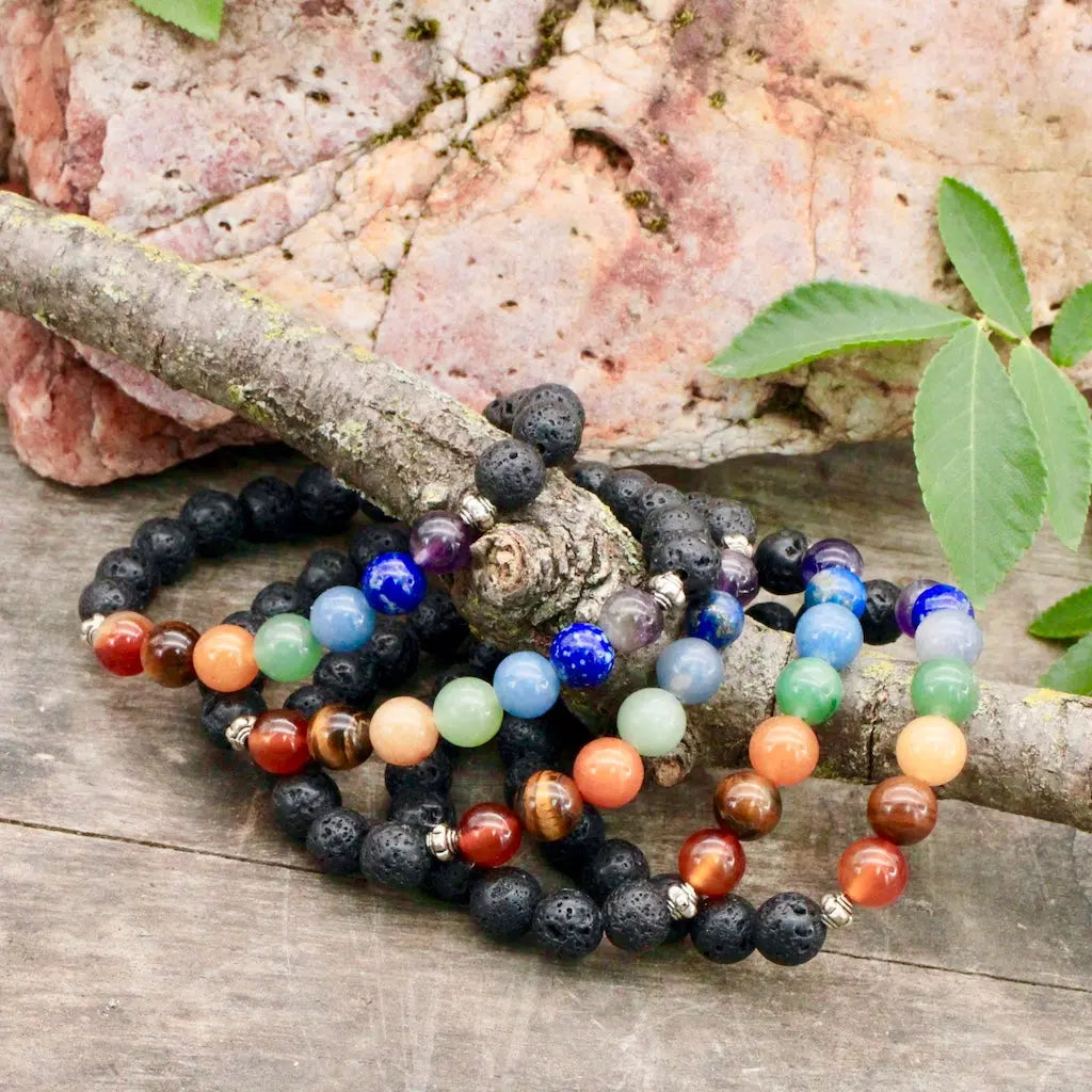 Lava & Chakra Bracelet