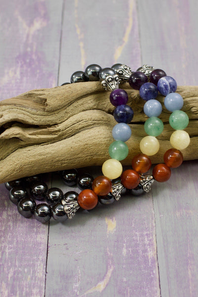 Hematite & Chakra Bracelet