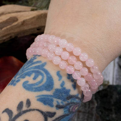 Rose Quartz Bracelet, Multiple Sizes