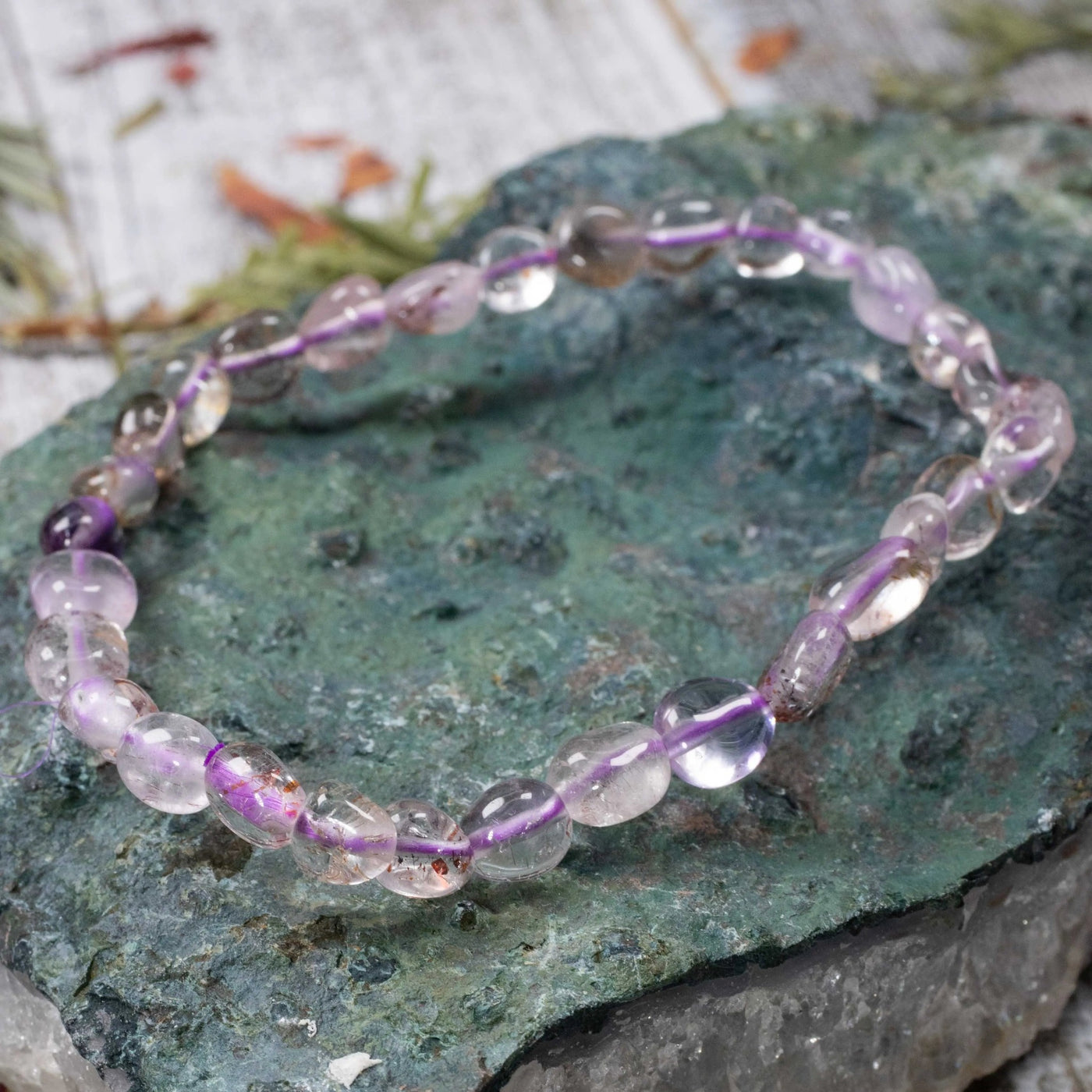 Super 7 Tumbled Chip Bracelet