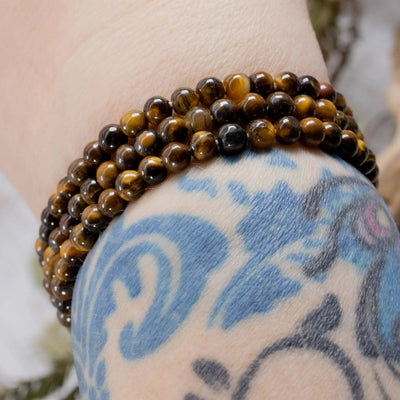 Tiger's Eye Bracelet 4mm hand