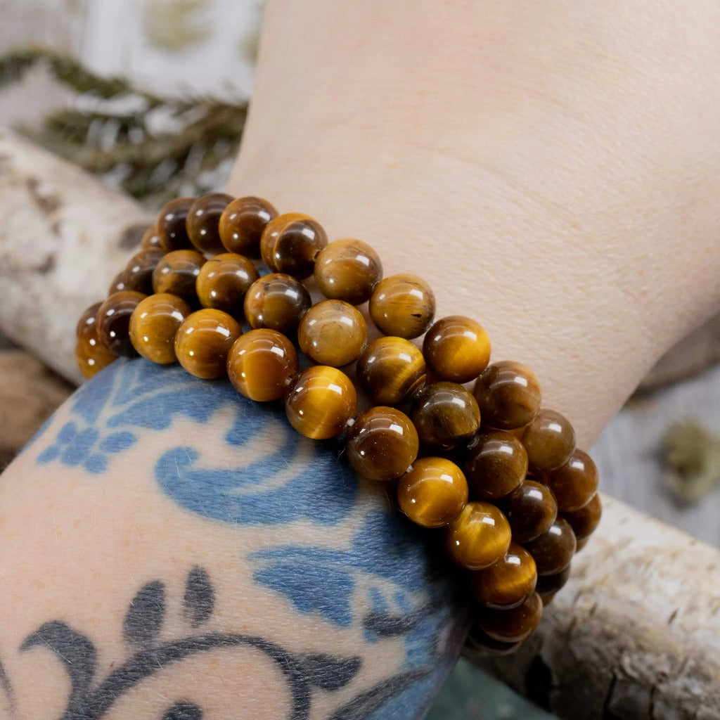 Tiger's Eye Bracelet 8mm hand